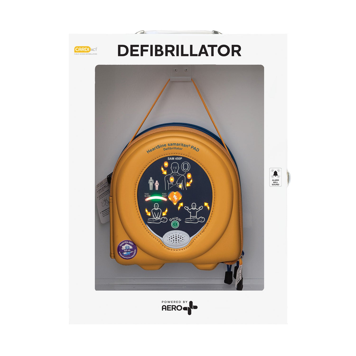 AERO CARDIACT HeartSine® PAD 450P Connect Package Alarmed Cabinet - CA-P4-450P