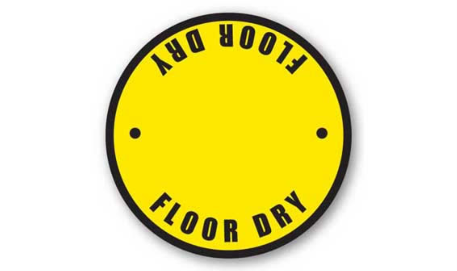 17" CIRCLE SIGNS -  Circle Sign - Floor Dry - DSV-SIGN 289 #6048 -UEN