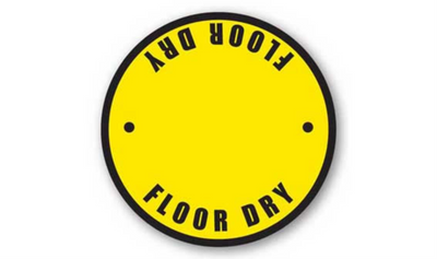 24" CIRCLE SIGNS - Circle Sign - Floor Dry - DSV-SIGN 576 #1558 -UEN