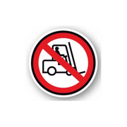 17" CIRCLE SIGNS -  Circle Sign - No Forklift - DSV-SIGN 289 #6012 -UEN