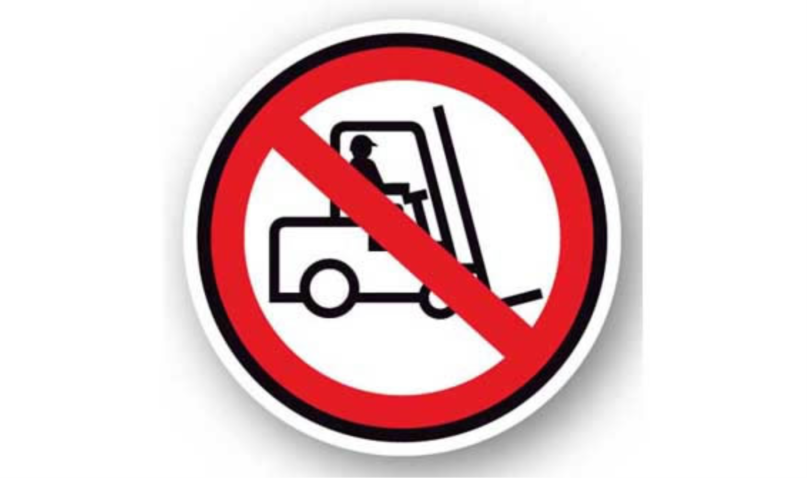 30" CIRCLE SIGNS -  Circle Sign - No Forklift - DSV-SIGN 900 #0191 -UEN