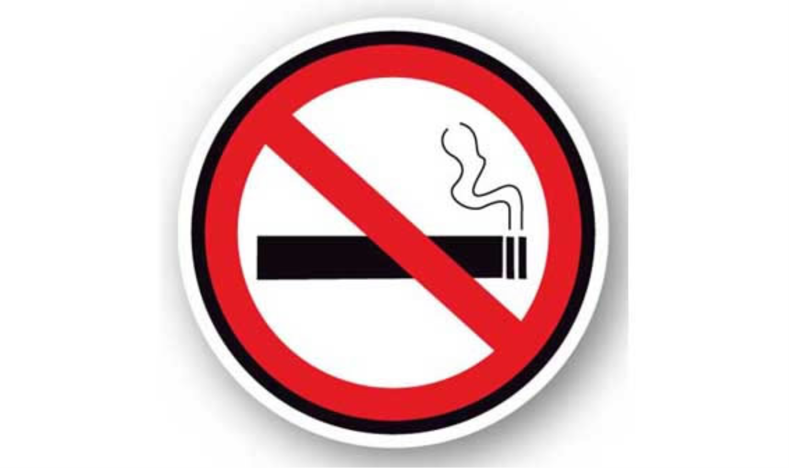 17" CIRCLE SIGNS -  Circle Sign - No Smoking - LS-SIGN 289 #6014 -UEN
