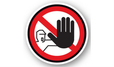 12" CIRCLE SIGNS - Circle Sign - No - DSV-SIGN 144 #0193 -UEN
