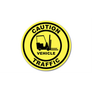 24" CIRCLE SIGNS -  Circle Sign - Caution Vehicle Traffic - LS-SIGN 576 #0527 -UEN