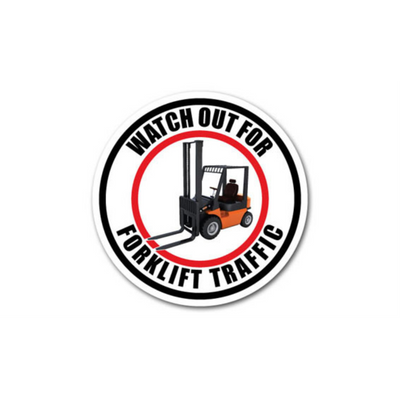 20" CIRCLE SIGNS - Circle Sign - Watch Out For Forklift Traffic - DSV-SIGN 400 #0513 -UEN