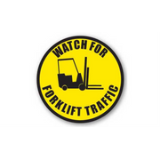 12" CIRCLE SIGNS -  Circle Sign - Watch For Forklift Traffic - DSV-SIGN 144 #1639 -UEN