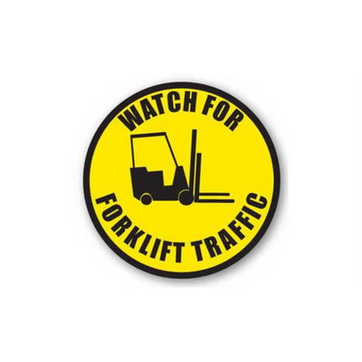 20" CIRCLE SIGNS - Circle Sign - Watch For Forklift Traffic - DSV-SIGN 400 #1641 -UEN