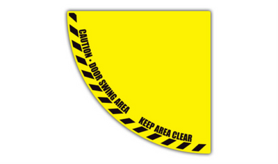 34" x 34" DOORSWING - Door Swing Sign - Half - DSV-SIGN 1156 #0656 -UEN