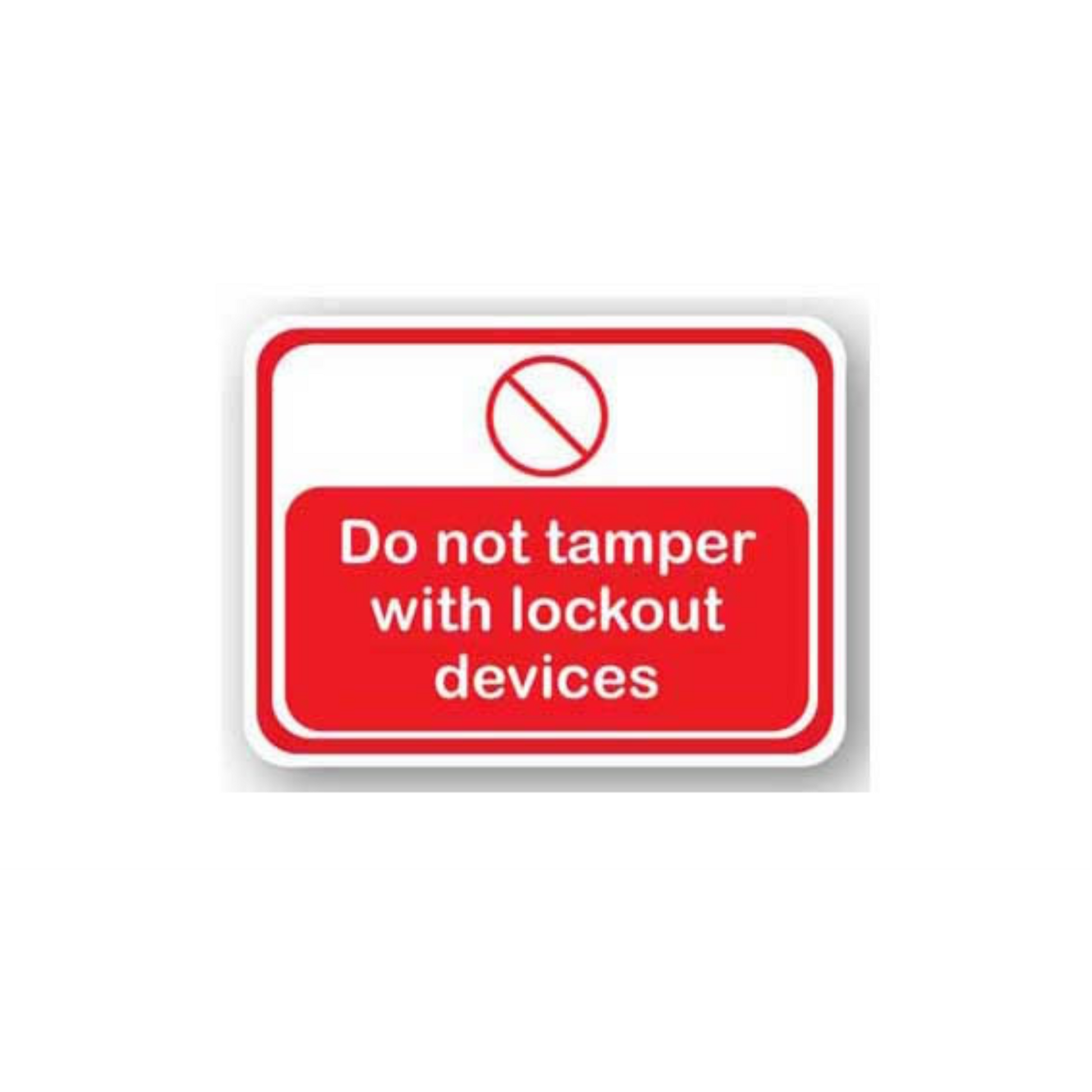 36" x 27" RECTANGLE SIGNS - Lock Out/Tag Out Sign - Do Not Tamper With Lockout Devices - LS-SIGN 972 #2049 -UEN