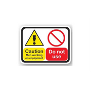 24" x 18" RECTANGLE SIGNS -  Lock Out/Tag Out Sign - Caution Men Working On Equipment Do Not Use - LS-SIGN 432 #2042 -UEN