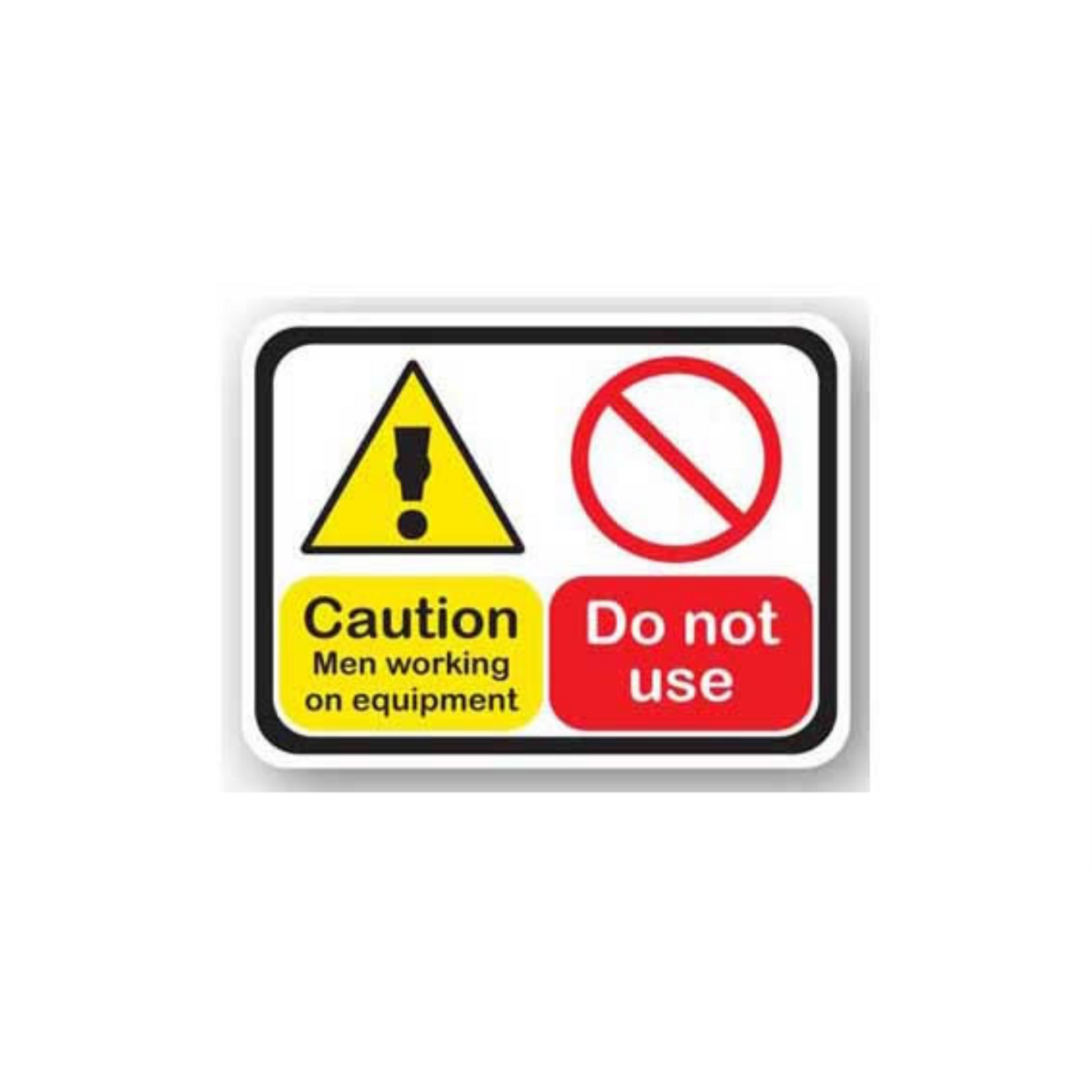 30" x 21" RECTANGLE SIGNS -  Lock Out/Tag Out Sign - Caution Men Working On Equipment Do Not Use - LS-SIGN 630 #2043 -UEN