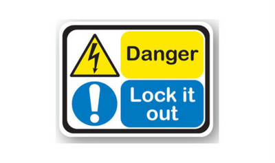 36" x 27" RECTANGLE SIGNS - Lock Out/Tag Out Sign - Danger Lock It Out - DSV-SIGN 972 #2019 -UEN