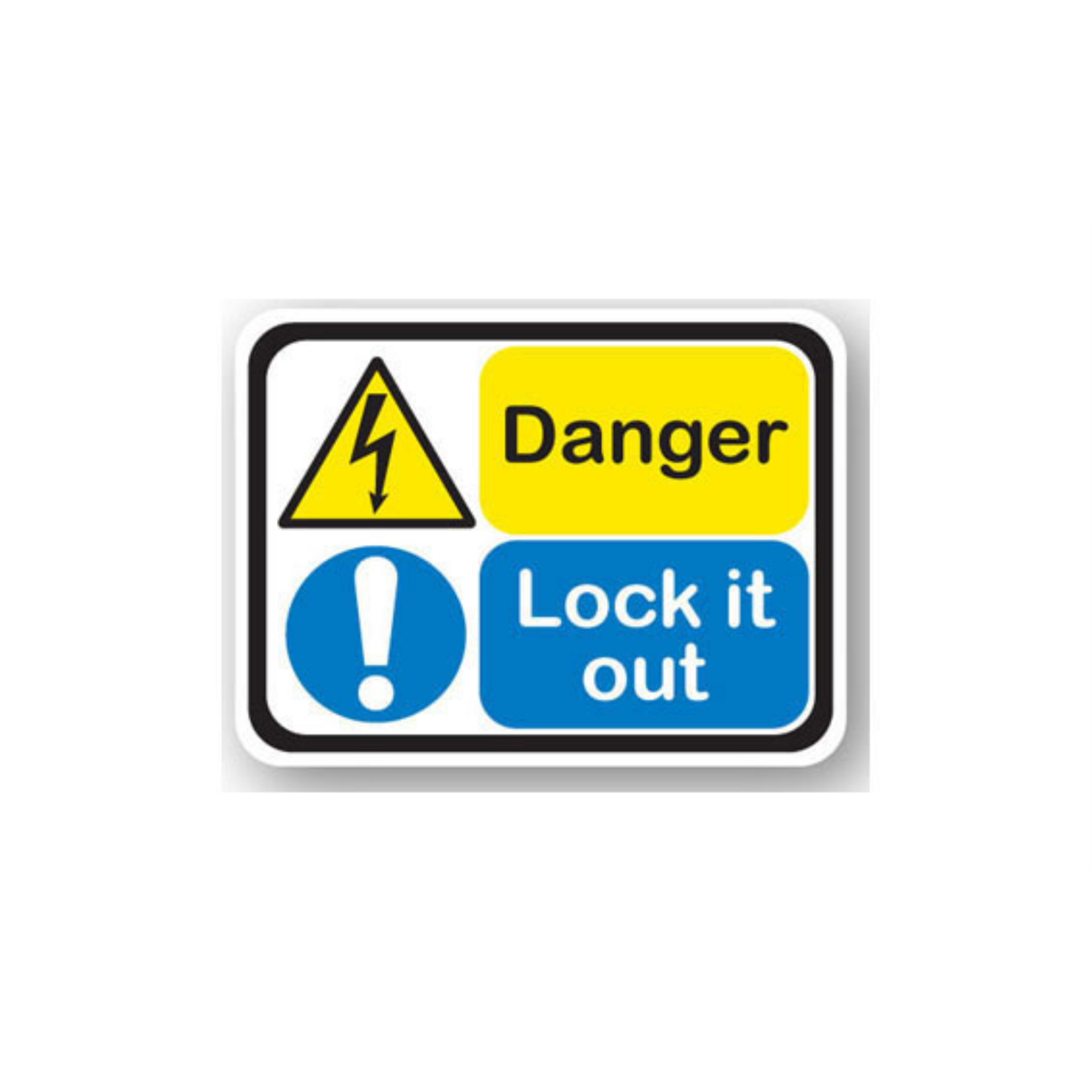 36" x 27" RECTANGLE SIGNS - Lock Out/Tag Out Sign - Danger Lock It Out - LS-SIGN 972 #2019 -UEN