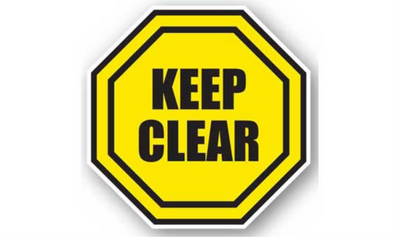 24" OCTAGON SIGNS - Octagon Sign - Keep Clear - LS-SIGN 576 #1072 -UEN