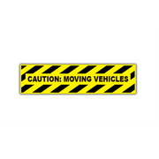 8" x 32" RECTANGLE SIGNS -  Rectangle Sign - Caution: Moving Vehicles - DSV-SIGN 256 #2181 -UEN