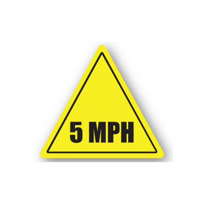 20" TRIANGLE SIGNS -  Triangle Sign - 5 MPH - DSV-SIGN 400 #0099 -UEN