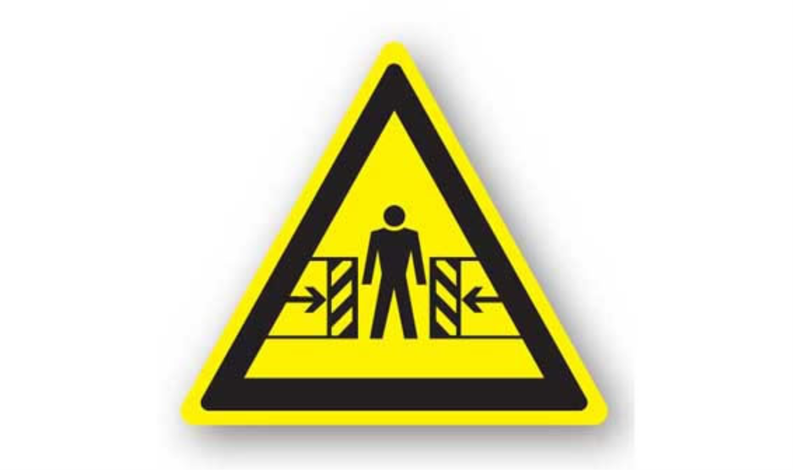 32" TRIANGLE SIGNS -  Triangle Sign - Body Crush Hazard - DSV-SIGN 1024 #1272 -UEN