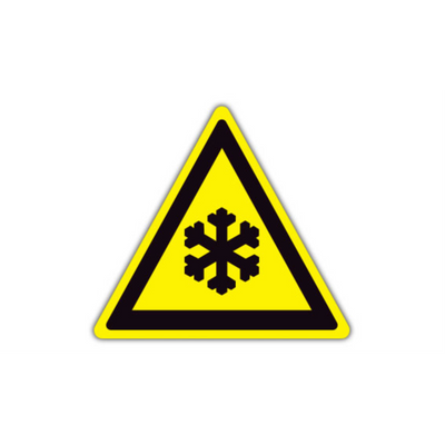 24" TRIANGLE SIGNS -  Triangle Sign - Snowflake - DSV-SIGN 576 #1264 -UEN