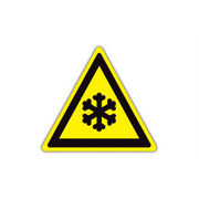 20" TRIANGLE SIGNS -  Triangle Sign - Snowflake - DSV-SIGN 400 #1263 -UEN