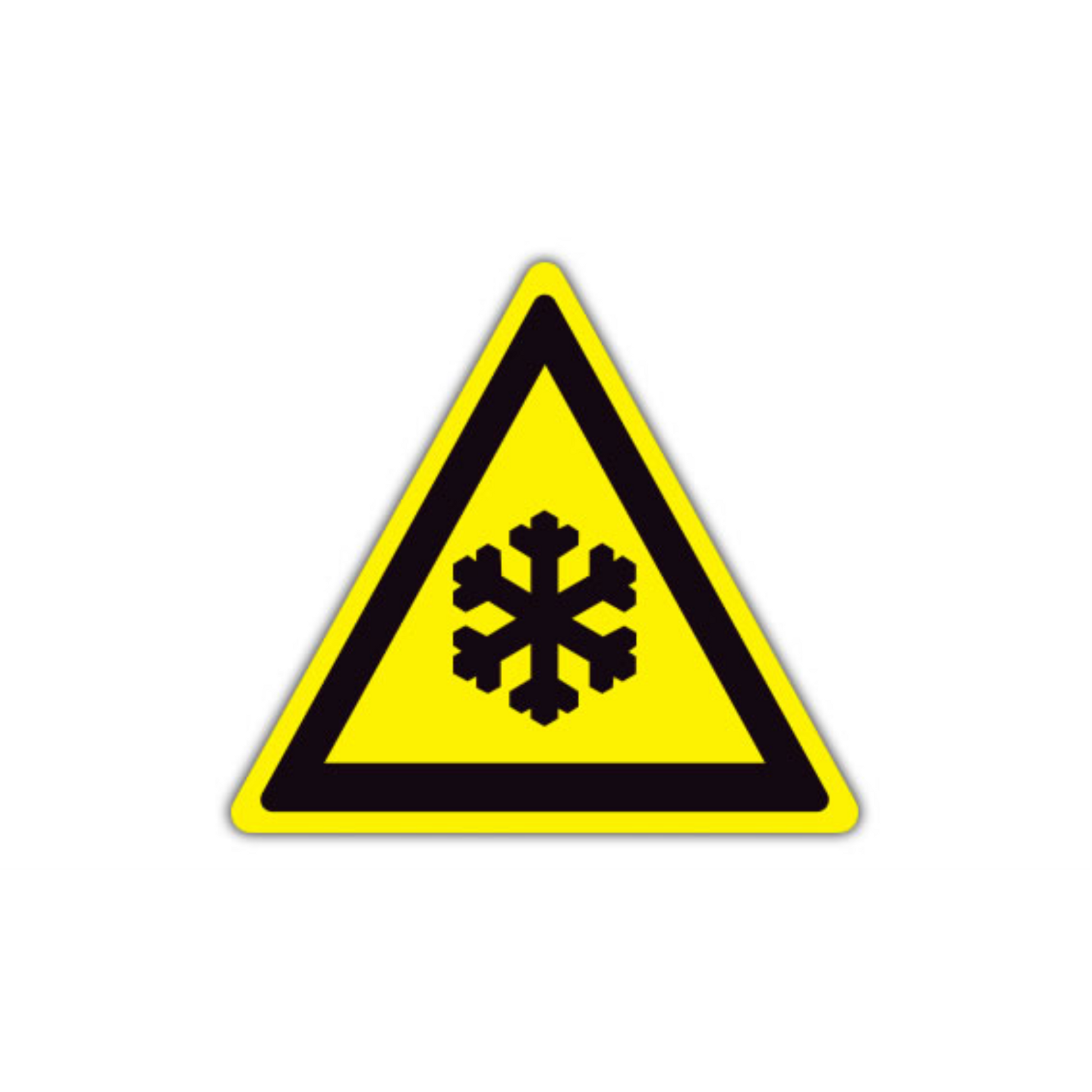 12" TRIANGLE SIGNS -  Triangle Sign - Snowflake - LS-SIGN 144 #1261 -UEN