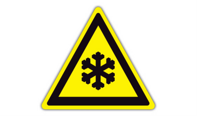 17" TRIANGLE SIGNS - Triangle Sign - Snowflake - DSV-SIGN 289 #5023 -UEN