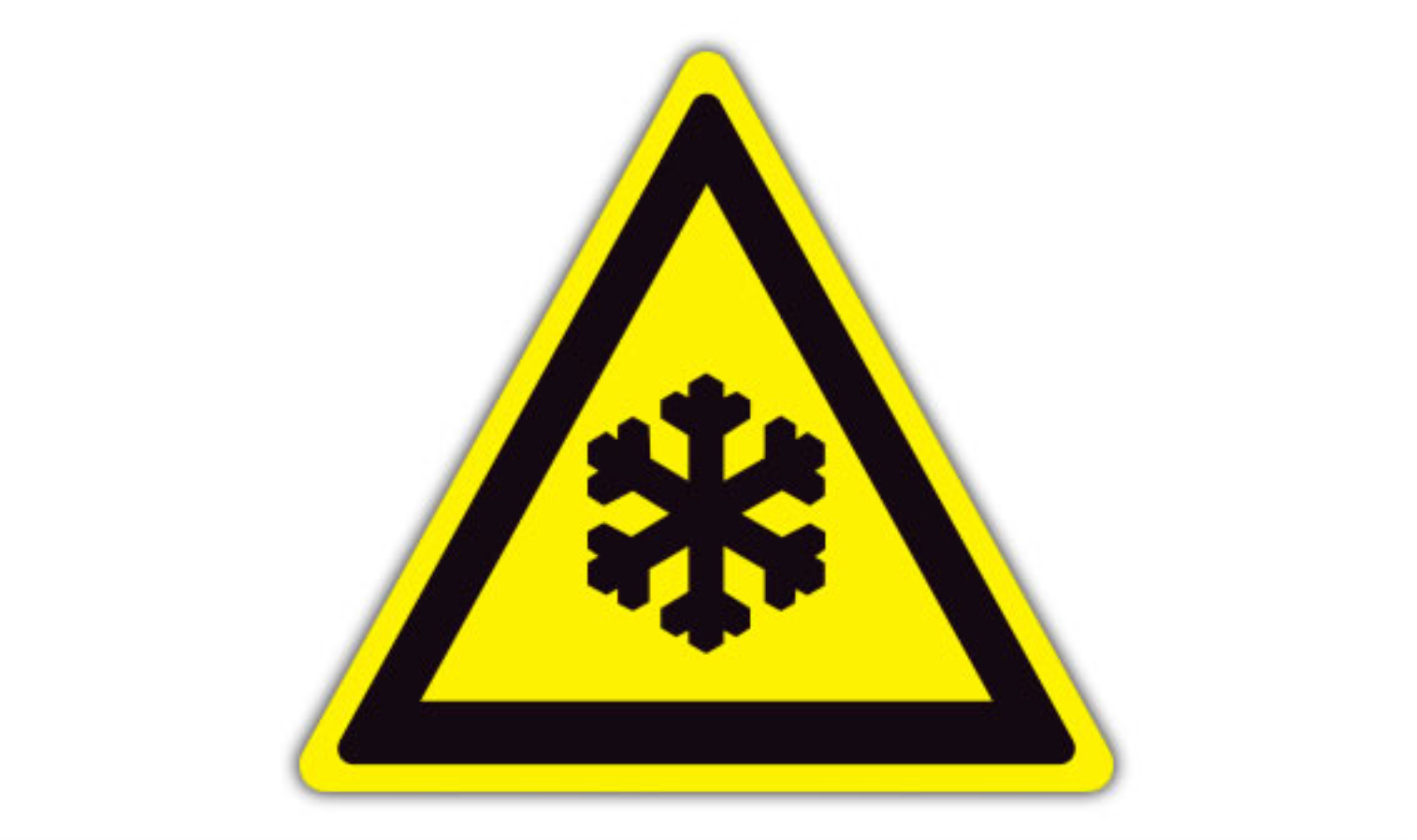 17" TRIANGLE SIGNS -  Triangle Sign - Snowflake - LS-SIGN 289 #5023 -UEN