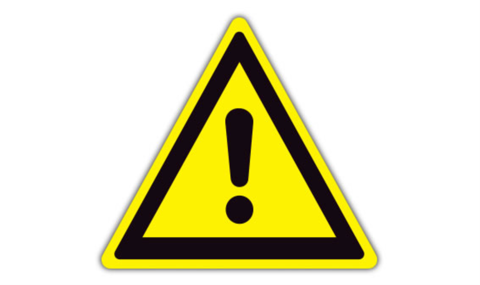 16" TRIANGLE SIGNS -  Triangle Sign - Danger - DSV-SIGN 256 #1280 -UEN