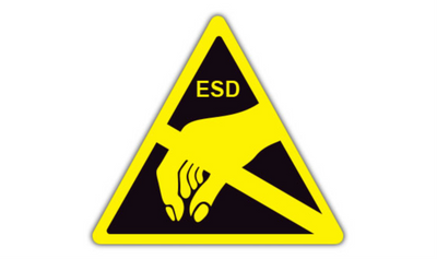 12" TRIANGLE SIGNS - Triangle Sign - ESD - DSV-SIGN 144 #1273 -UEN