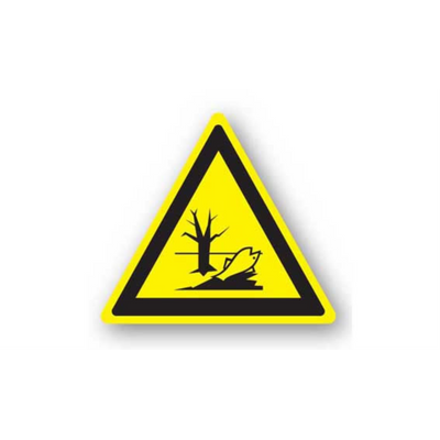 16" TRIANGLE SIGNS -  Triangle Sign - Environmental Hazard - DSV-SIGN 256 #1340 -UEN