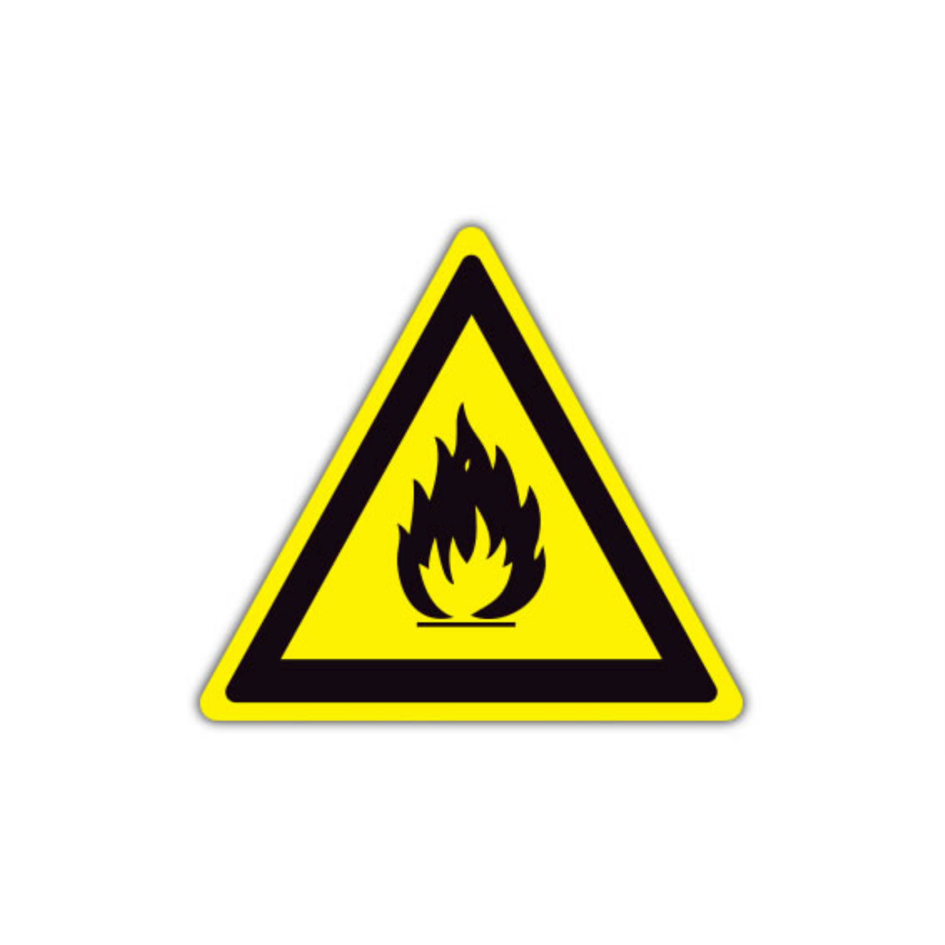 16" TRIANGLE SIGNS -  Triangle Sign - Open Flame - LS-SIGN 256 #1358 -UEN