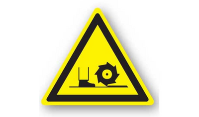30" TRIANGLE SIGNS - Triangle Sign - Foot Hazard - DSV-SIGN 900 #1247 -UEN