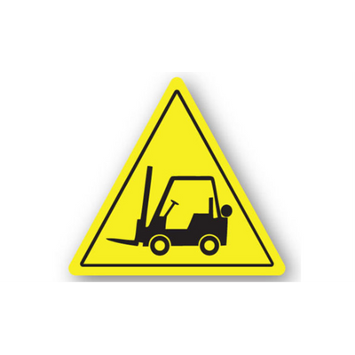 12" TRIANGLE SIGNS -  Triangle Sign - Forklift - LS-SIGN 144 #0061 -UEN