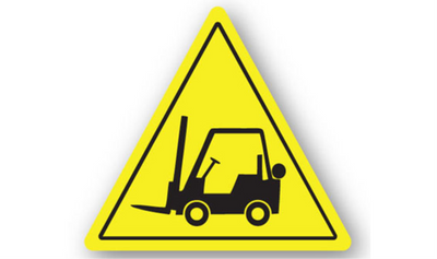 12" TRIANGLE SIGNS - Triangle Sign - Forklift - LS-SIGN 144 #0061 -UEN