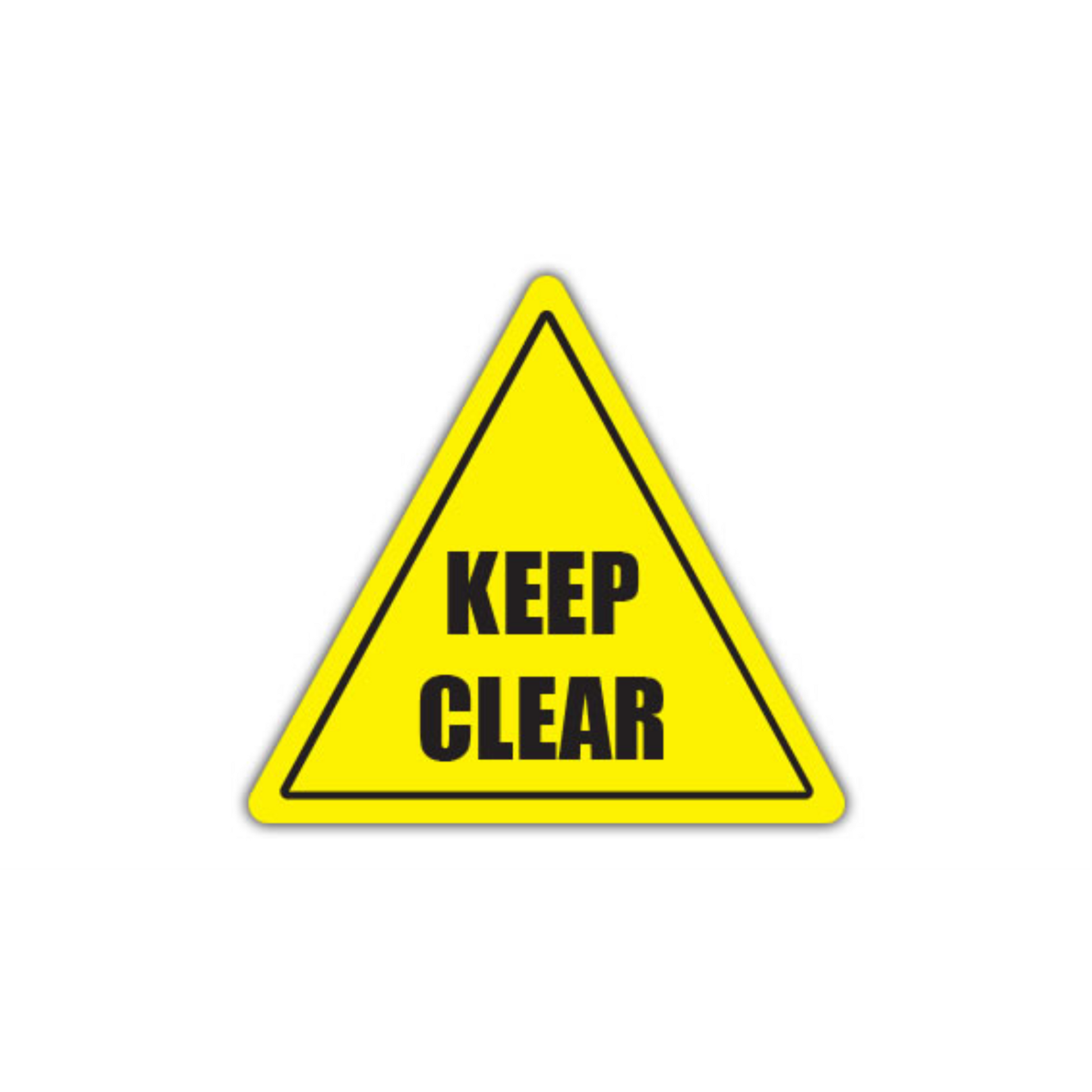 24" TRIANGLE SIGNS - Triangle Sign - Keep Clear - LS-SIGN 576 #1372 -UEN