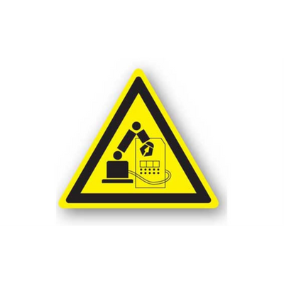 30" TRIANGLE SIGNS -  Triangle Sign - Machine Area - DSV-SIGN 900 #1229 -UEN