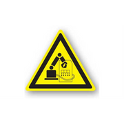 20" TRIANGLE SIGNS -  Triangle Sign - Machine Area - DSV-SIGN 400 #1227 -UEN