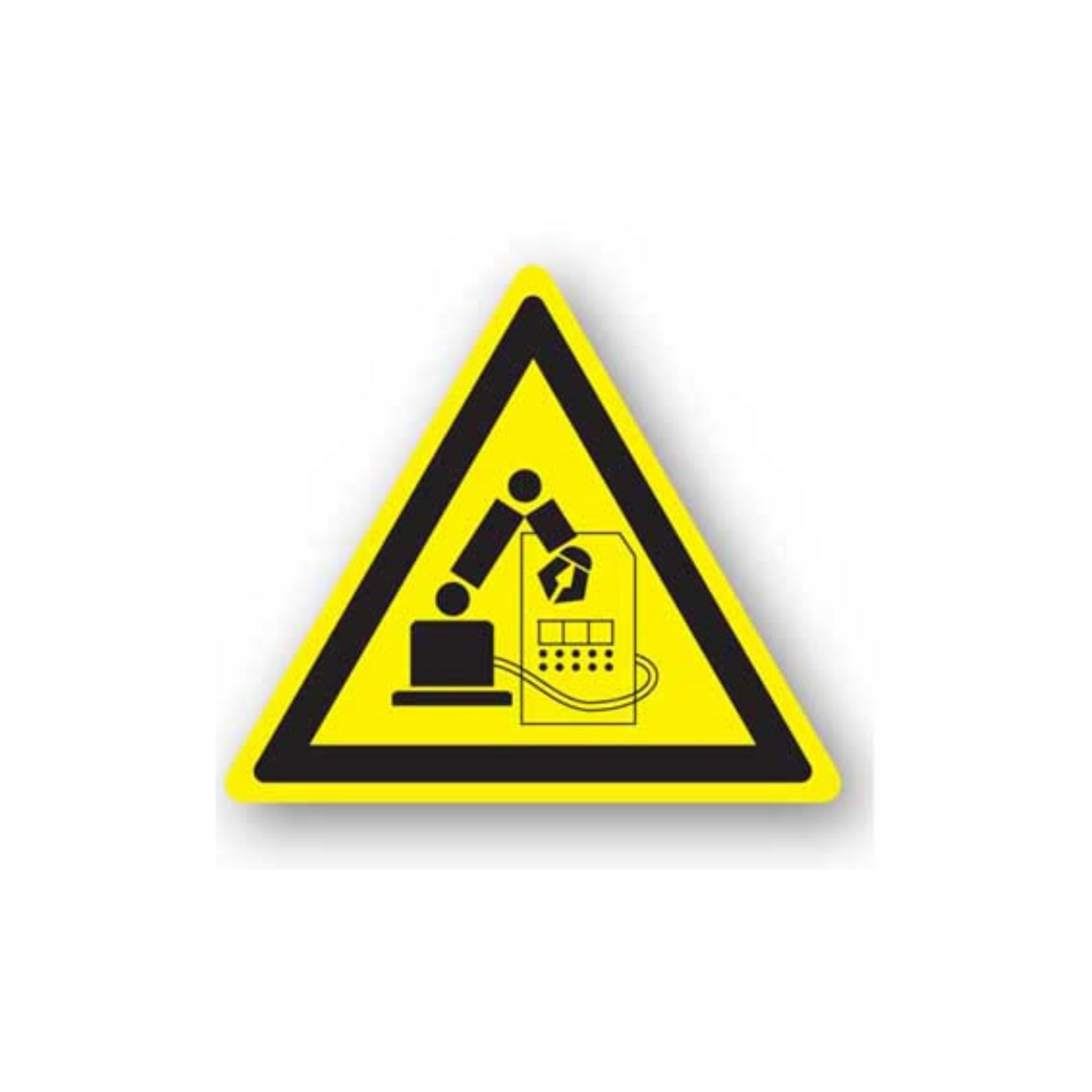 16" TRIANGLE SIGNS - Triangle Sign - Machine Area - DSV-SIGN 256 #1226 -UEN