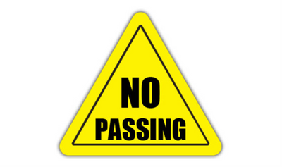 32" TRIANGLE SIGNS - Triangle Sign - No Passing - DSV-SIGN 1024 #1387 -UEN