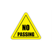 12" TRIANGLE SIGNS -  Triangle Sign - No Passing - DSV-SIGN 144 #1381 -UEN