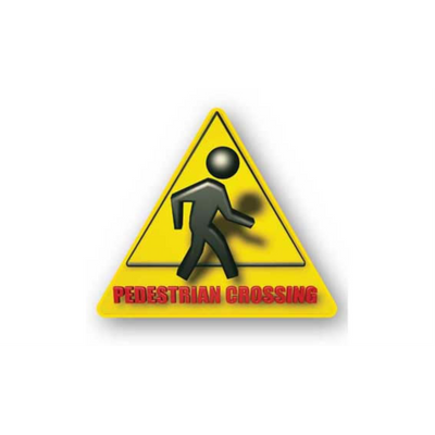 17" TRIANGLE SIGNS - Triangle Sign - Pedestrian Crossing - LS-SIGN 289 #5013 -UEN