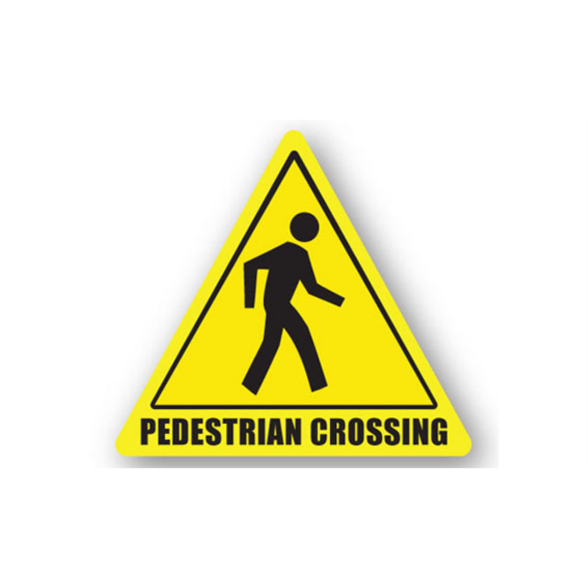 20" TRIANGLE SIGNS -  Triangle Sign - Pedestrian Crossing - LS-SIGN 400 #0057 -UEN