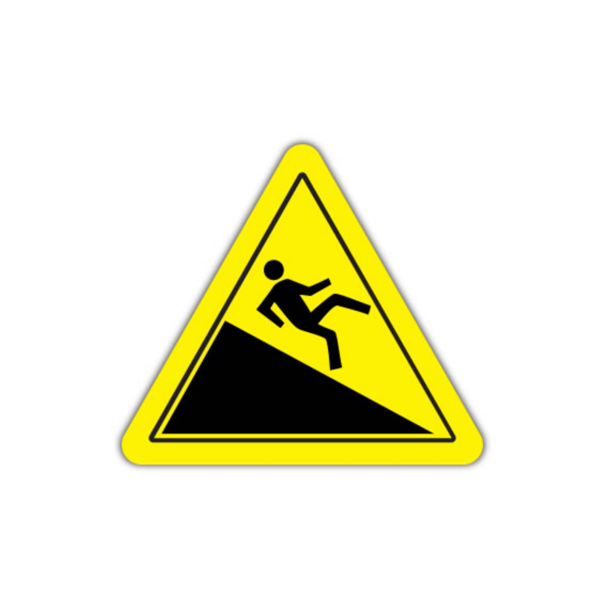 20" TRIANGLE SIGNS - Triangle Sign - Pedestrian-Incline - DSV-SIGN 400 #1419 -UEN