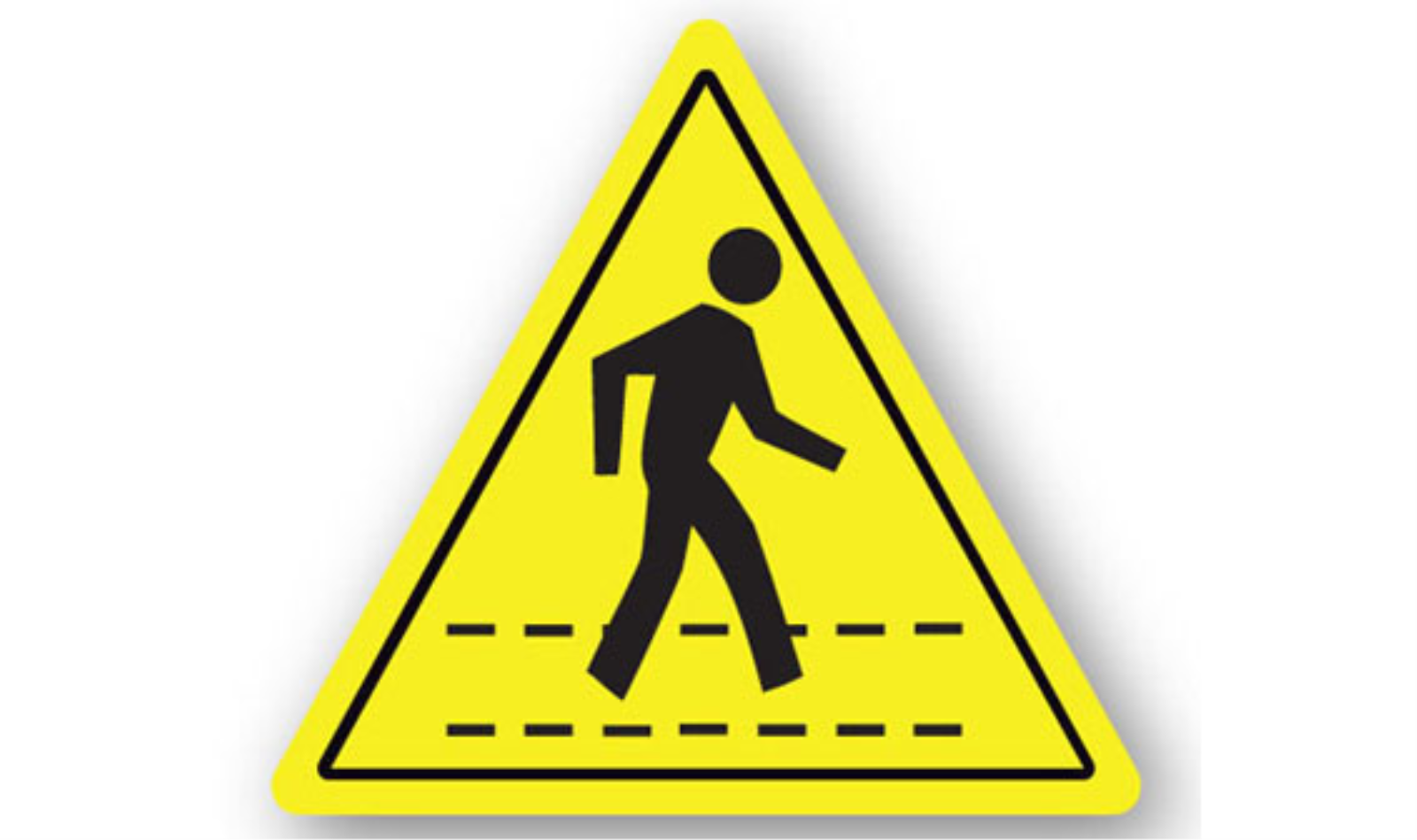 17" TRIANGLE SIGNS -  Triangle Sign - (Pedestrian Crossing) - LS-SIGN 289 #5001 -UEN