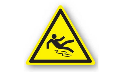 24" TRIANGLE SIGNS - Triangle Sign - Slip Hazard - DSV-SIGN 576 #1210 -UEN