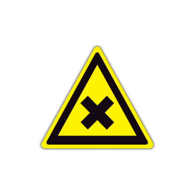 12" TRIANGLE SIGNS -  Triangle Sign - X - LS-SIGN 144 #1351 -UEN