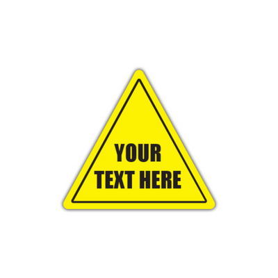 32" TRIANGLE SIGNS -  Triangle Sign - Your Text Here // Custom - LS-SIGN 1024 #0120 -UEN