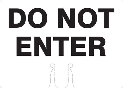 DO NOT ENTER - CONE TOPPER SIGN DOUBLE SIDED