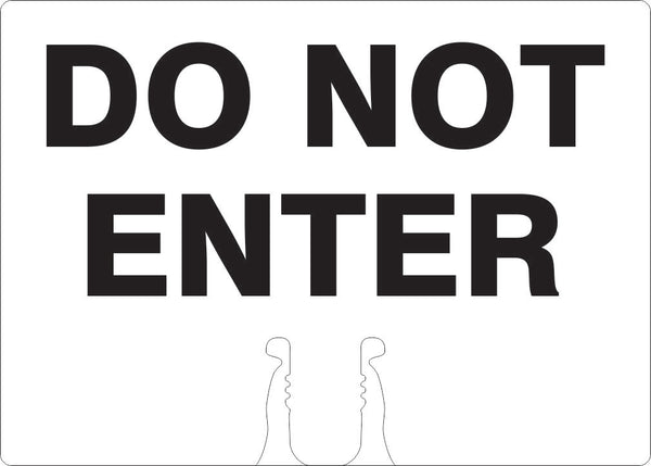 DO NOT ENTER - CONE TOPPER SIGN DOUBLE SIDED