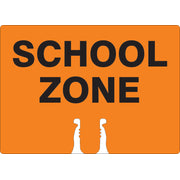 SCHOOL ZONE - CONE TOPPER SIGN DOUBLE SIDED - SCHOOL ZONE - CONE TOPPER SIGN DOUBLE SIDED, 10X14, Plastic (.040)