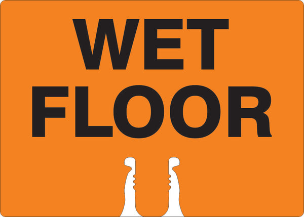 WET FLOOR - CONE TOPPER SIGN DOUBLE SIDED